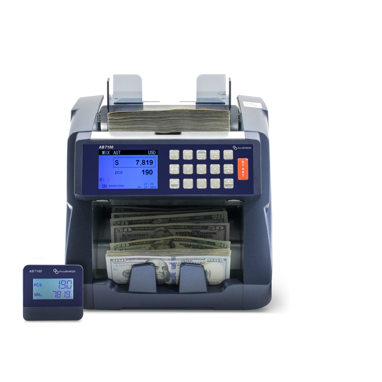 AB7100 Enterprise Mixed Bill Value Counter