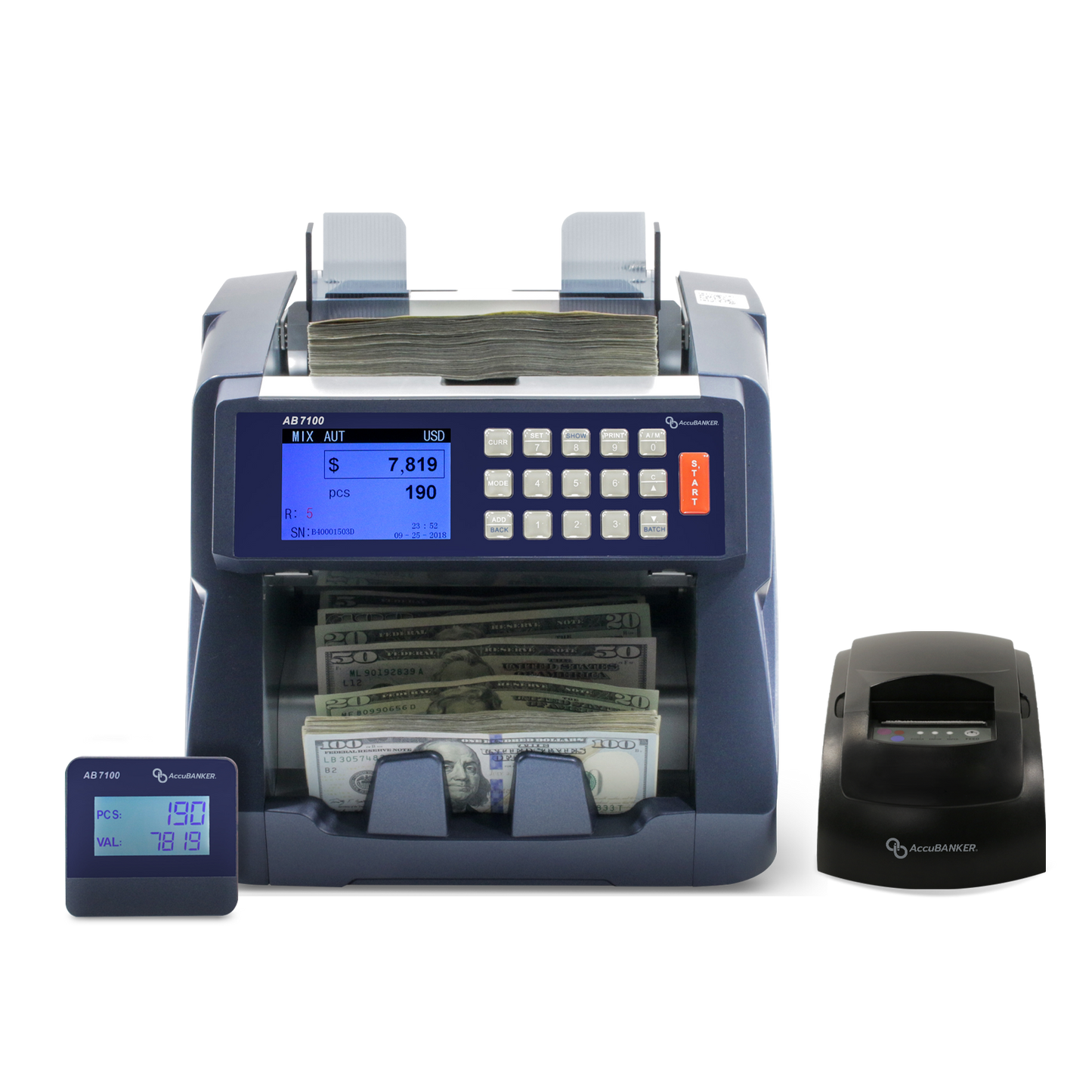 AB7100 Enterprise Mixed Bill Value Counter