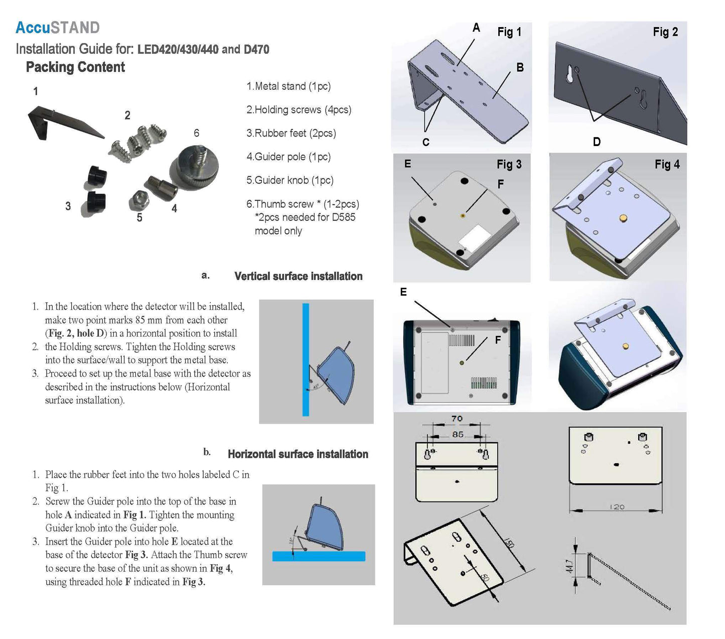 accustand quick start install guide 1