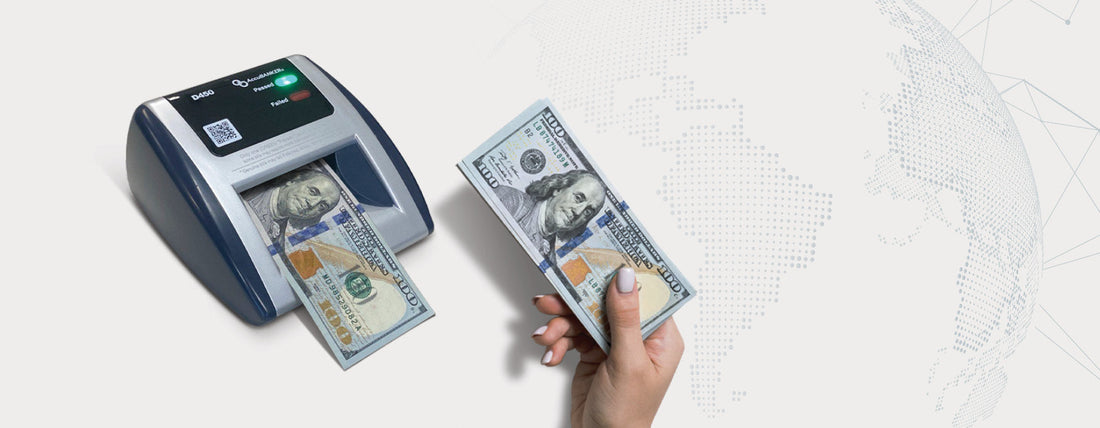 AccuBANKER’s D450 Counterfeit Bill Scanner