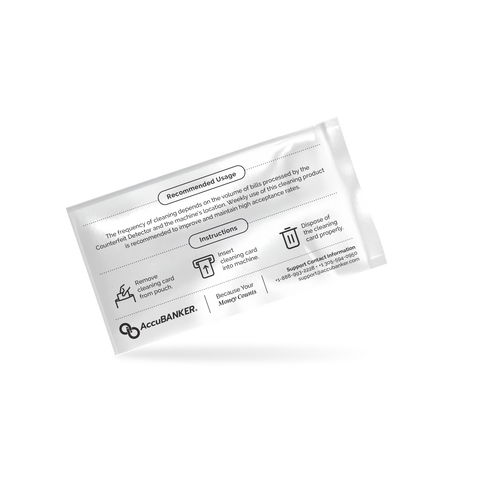 Cleaning Cards for Counterfeit Detectors