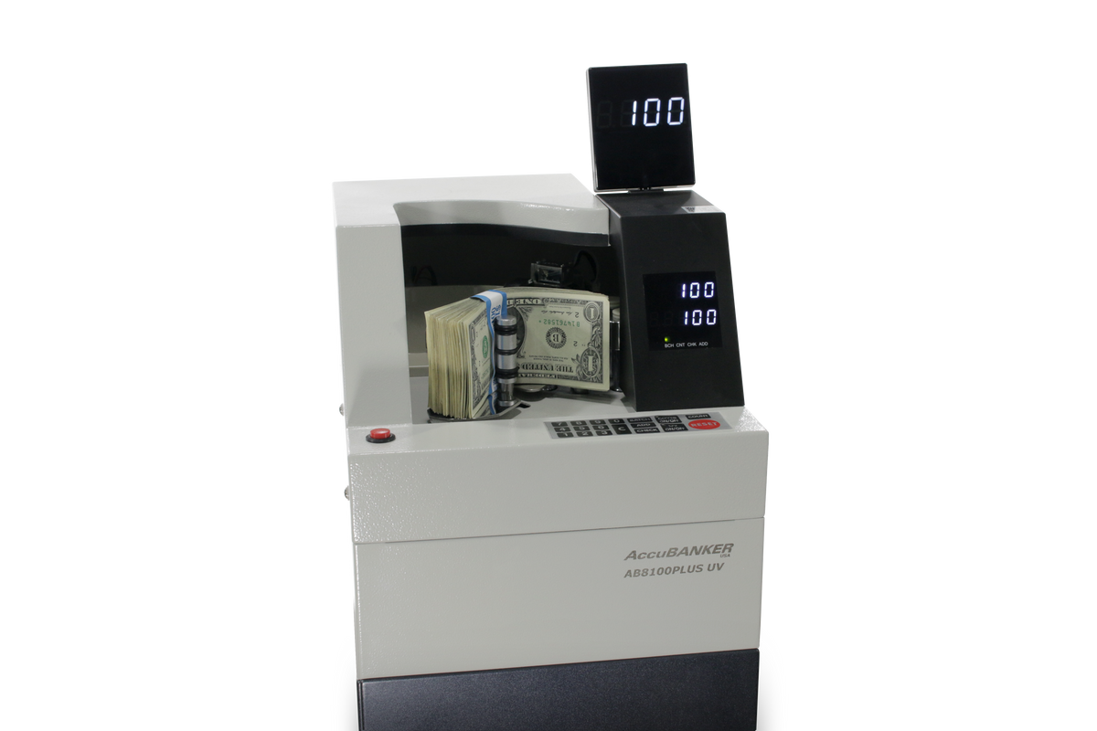 AB8100PLUS High-Speed Strapped UV Bill Counter