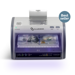 LED430 Detector Manual de Billetes y Documentos Falsos con Lupa 8x LED