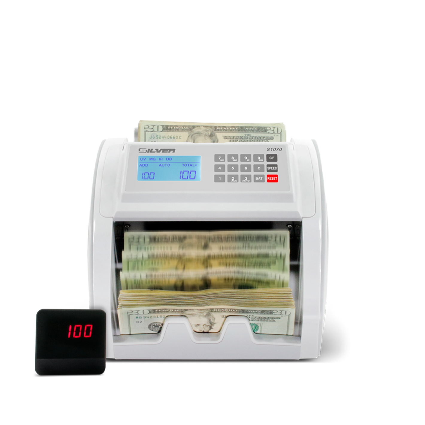 S1070 Contador portátil billete MGUV