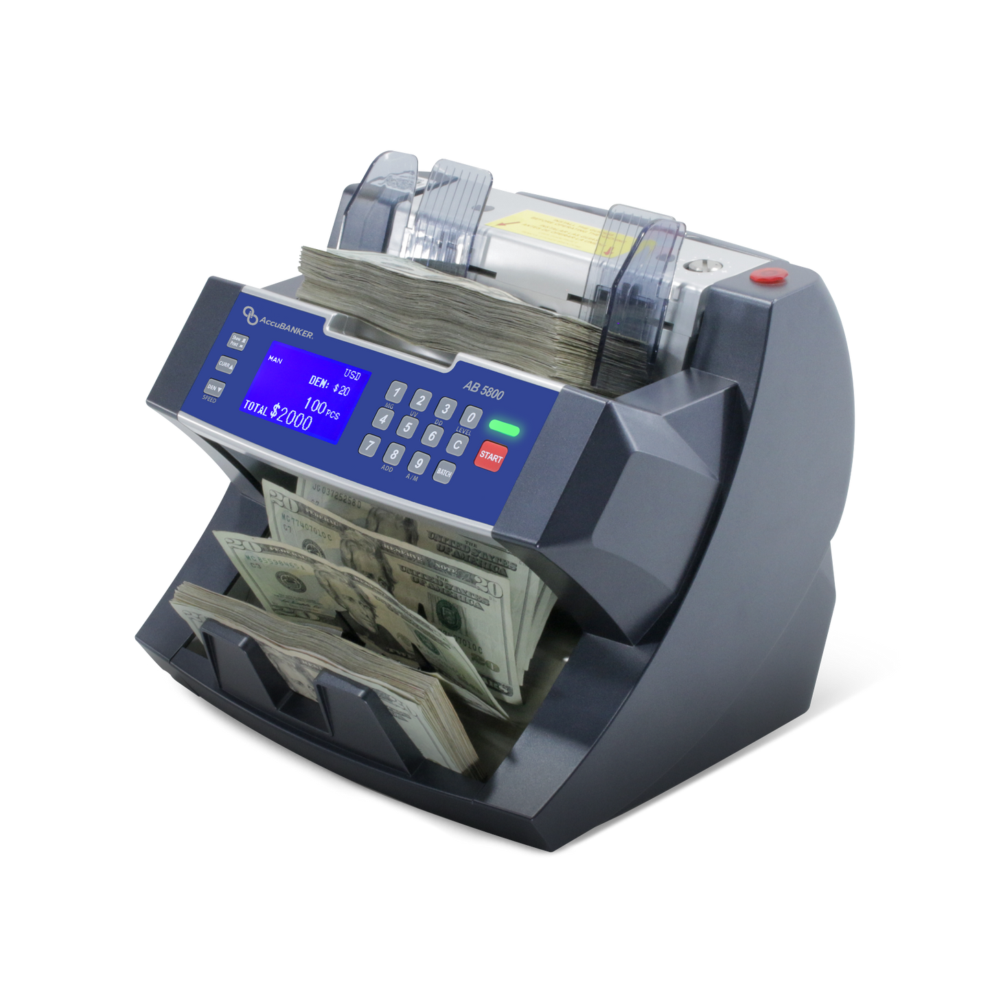 AB5800 Bank Grade Bill Counter with Batch Value