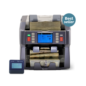 Money Counter Value Counter - AccuBANKER AB7800 Mixed Bill Counter, Dual Pocket, Sorts & Counts, Built-In Printer