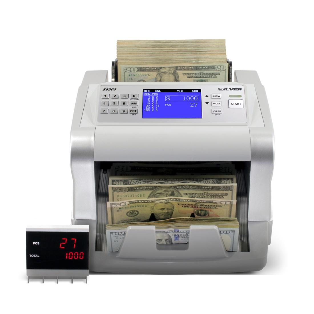 S6500 Mixed Bill Value Counter AccuBANKER